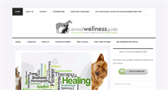 Desktop Screenshot of animalwellnessguide.com